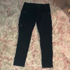 Black Cargo skinny pants